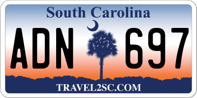 SC license plate ADN697