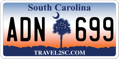 SC license plate ADN699