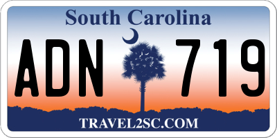 SC license plate ADN719