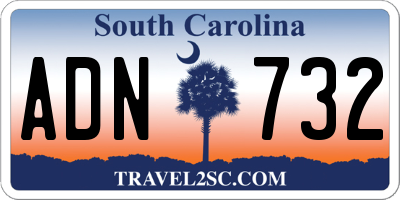 SC license plate ADN732