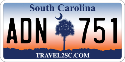SC license plate ADN751