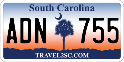 SC license plate ADN755
