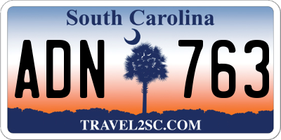 SC license plate ADN763