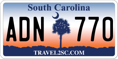 SC license plate ADN770