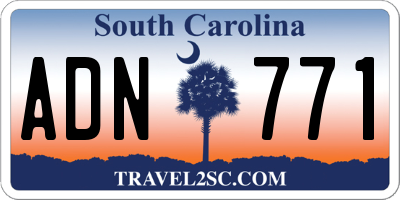SC license plate ADN771