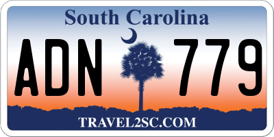 SC license plate ADN779