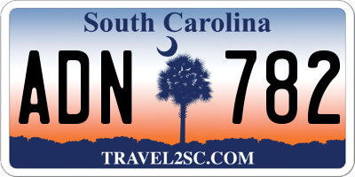SC license plate ADN782