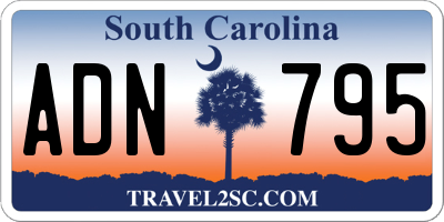 SC license plate ADN795
