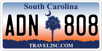 SC license plate ADN808