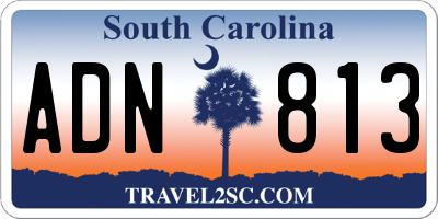 SC license plate ADN813