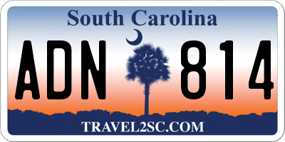 SC license plate ADN814