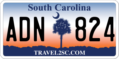 SC license plate ADN824