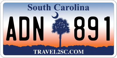 SC license plate ADN891