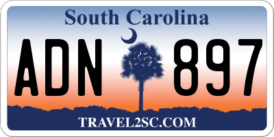 SC license plate ADN897