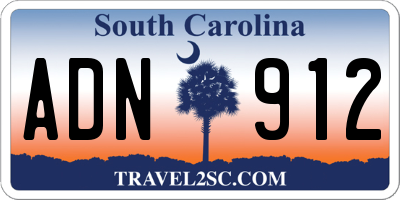 SC license plate ADN912