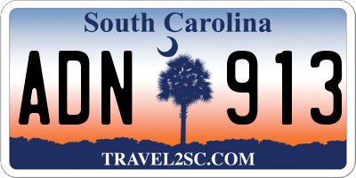 SC license plate ADN913