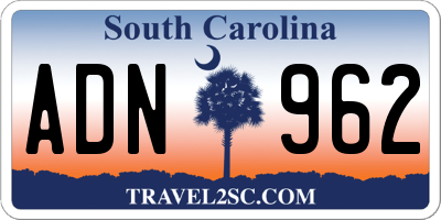 SC license plate ADN962