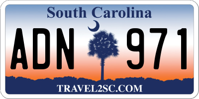 SC license plate ADN971