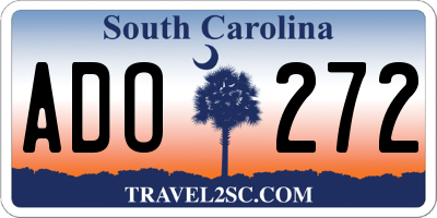 SC license plate ADO272