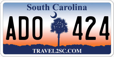 SC license plate ADO424