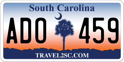 SC license plate ADO459