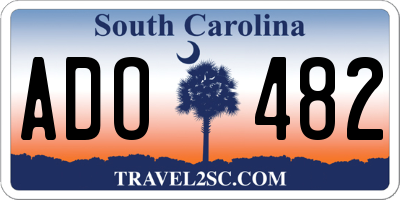 SC license plate ADO482