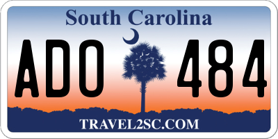 SC license plate ADO484