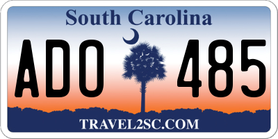SC license plate ADO485