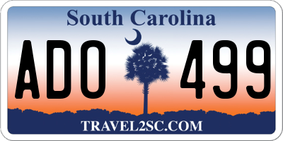 SC license plate ADO499