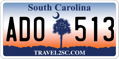 SC license plate ADO513