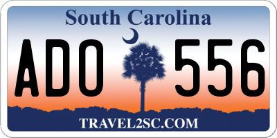 SC license plate ADO556