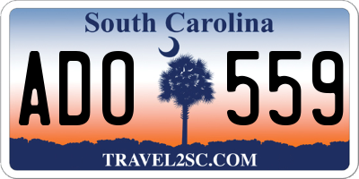SC license plate ADO559