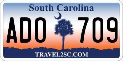 SC license plate ADO709