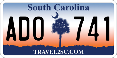 SC license plate ADO741