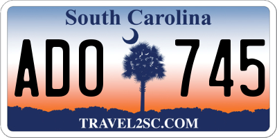 SC license plate ADO745