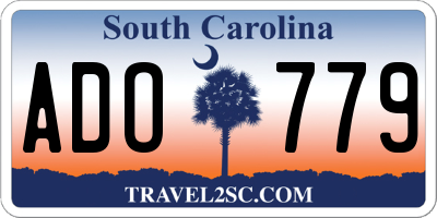 SC license plate ADO779