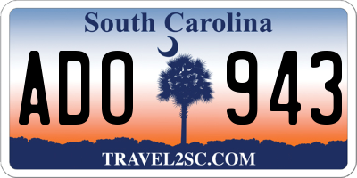 SC license plate ADO943