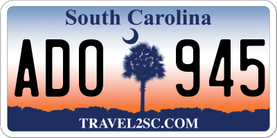 SC license plate ADO945