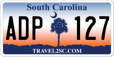 SC license plate ADP127