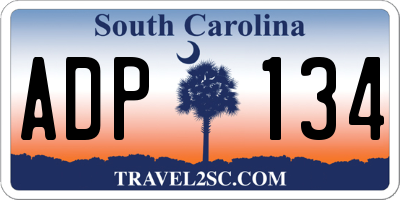 SC license plate ADP134