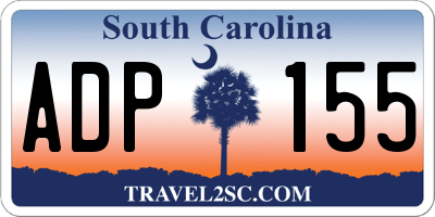 SC license plate ADP155
