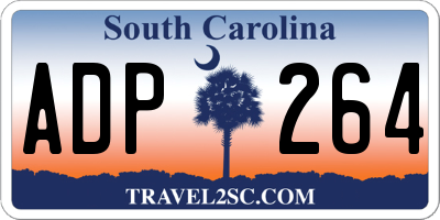 SC license plate ADP264