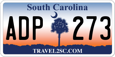 SC license plate ADP273