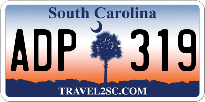 SC license plate ADP319