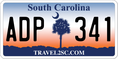 SC license plate ADP341