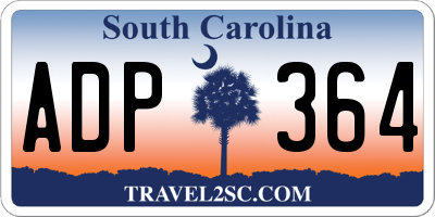 SC license plate ADP364