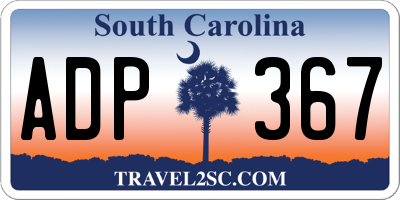 SC license plate ADP367