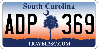 SC license plate ADP369