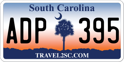 SC license plate ADP395