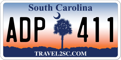 SC license plate ADP411